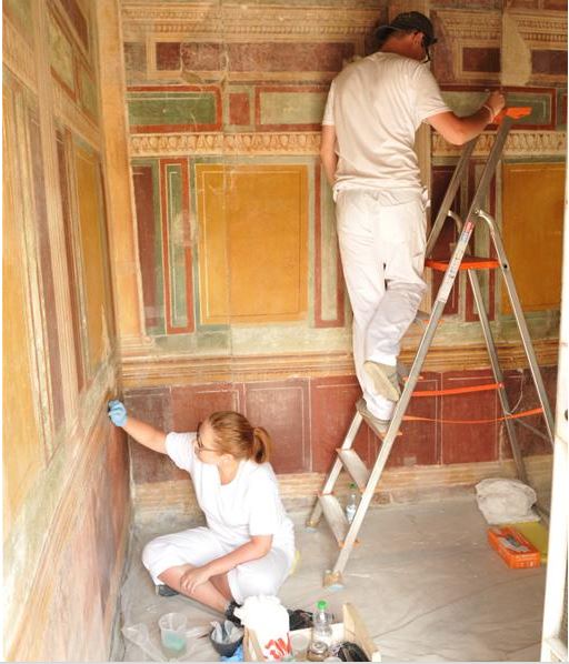 Stabiae painting conservation