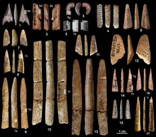 China Paleolithic bone tools