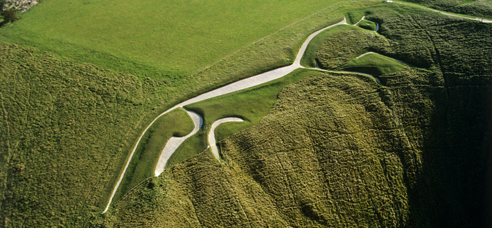 Trenches England Prehistoric Uffington White Horse wide