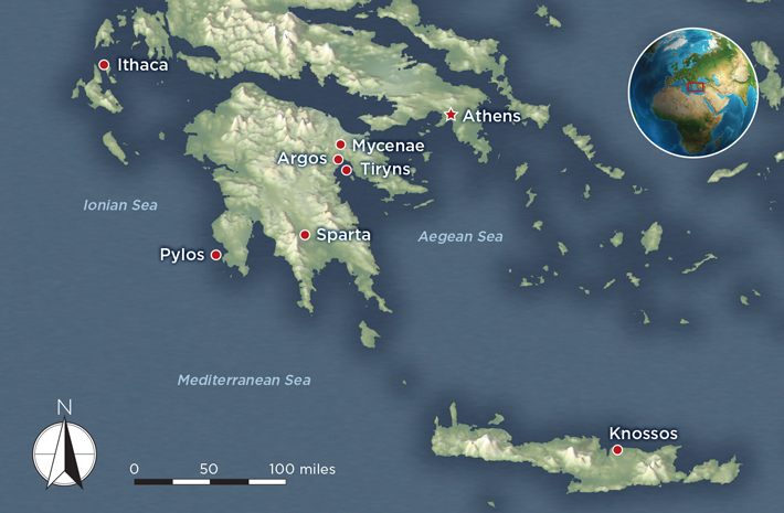 Pylos Greece Map