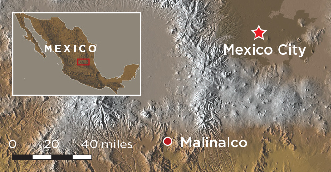 Digs Mexico Malinalco Map
