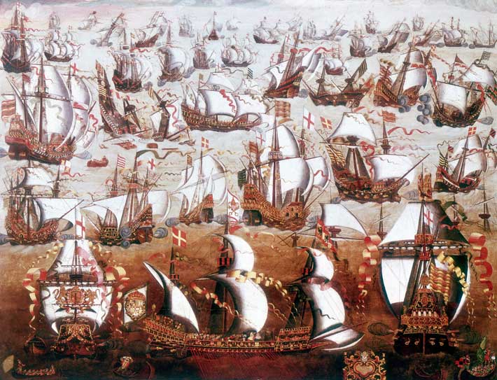 the spanish armada: broke english naval power for a century