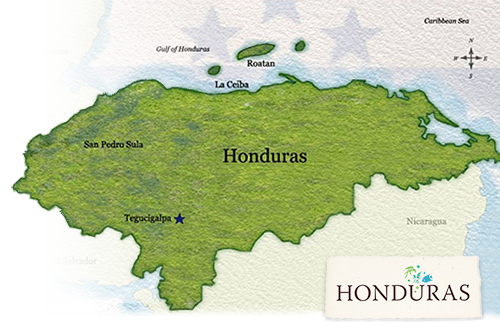 Map of Honduras