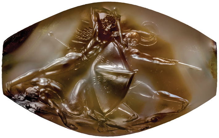 Pylos Combat Agate Seal Stone