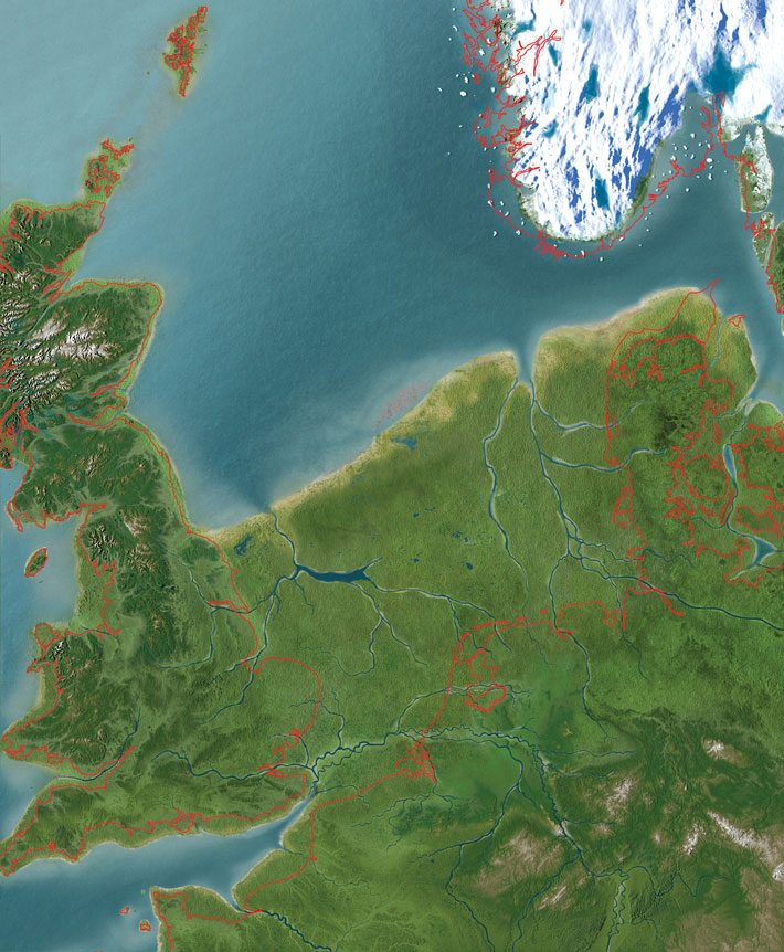 Doggerland Holocene Map