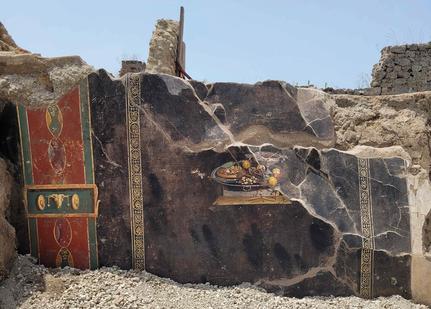 Wall painting, Pompeii, Italy