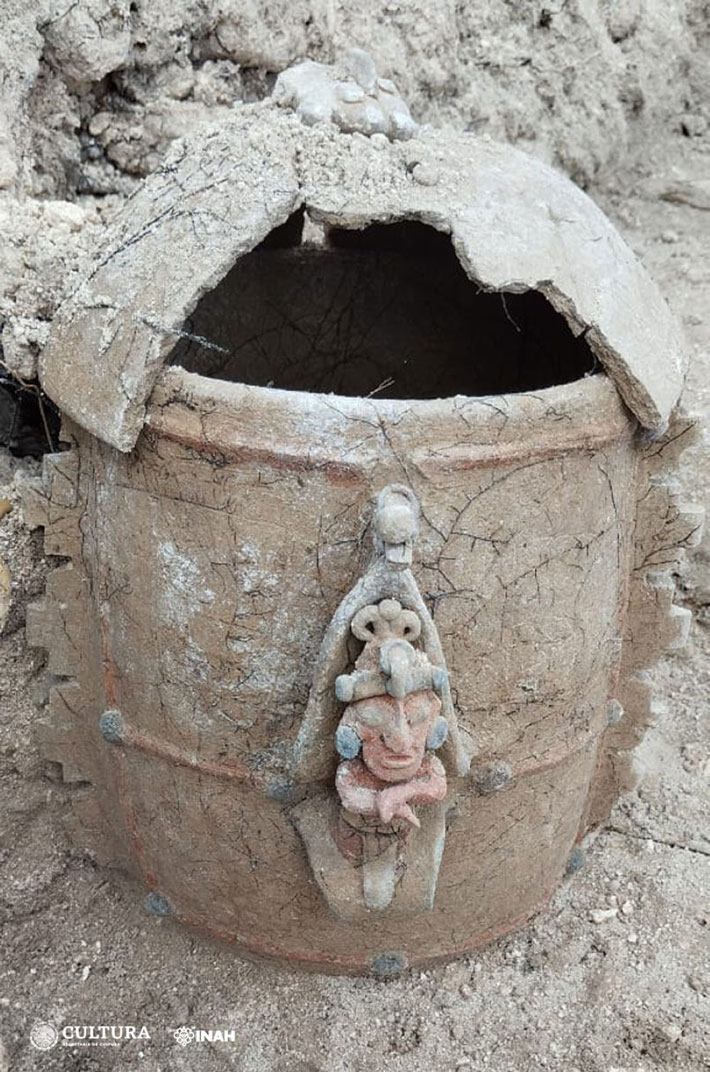 Mexico Maya Urn