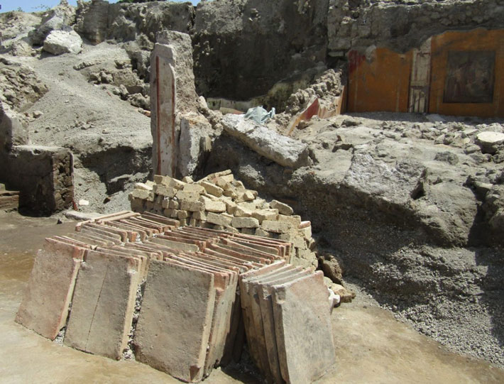 Pompeii Regio IX Atrium Tiles