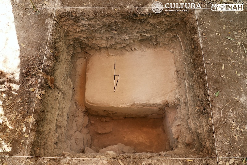 Subterranean substructure found beneath ball court