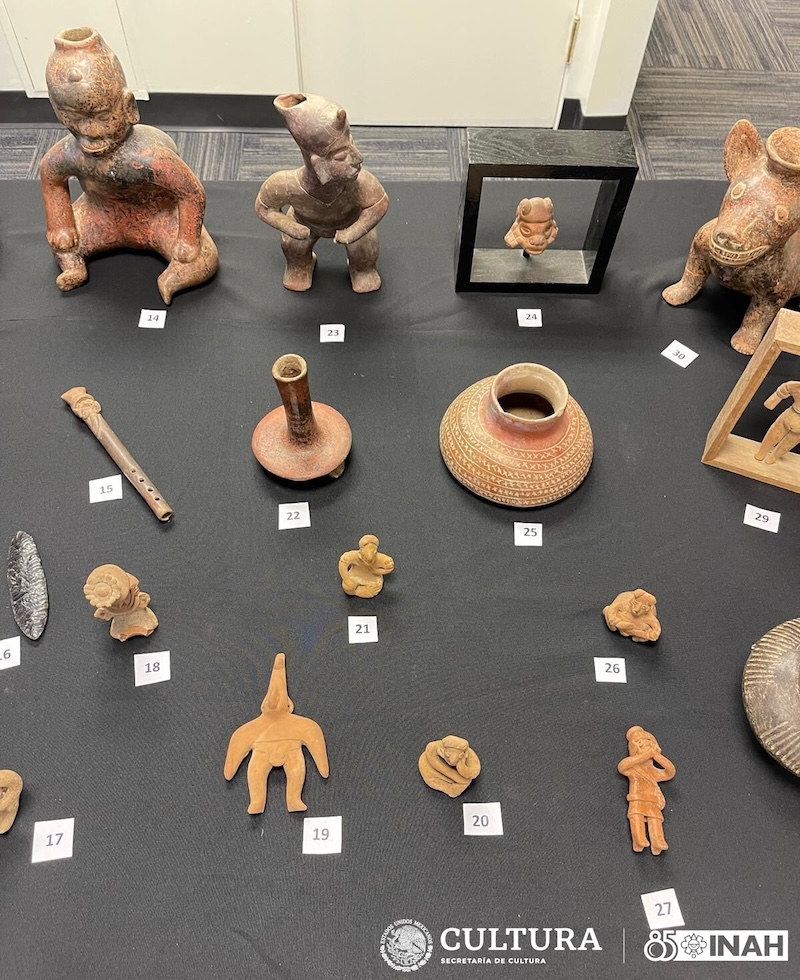 Repatriated artifacts from Chiapas