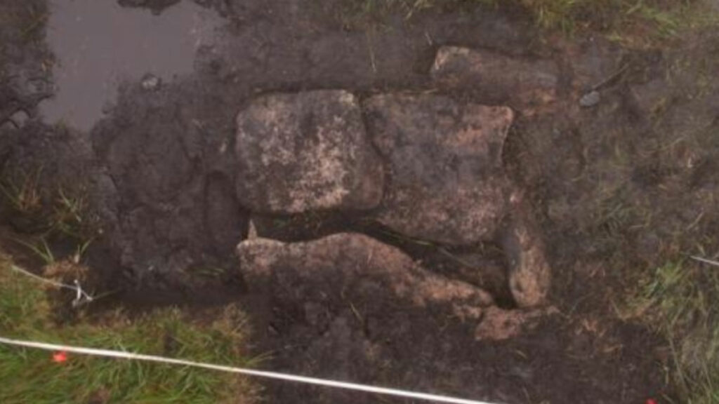 Aerial view of burial cist