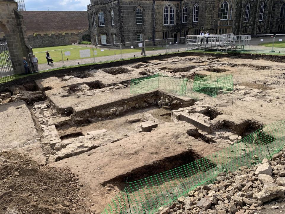 Excavation of house at Auckland Castle