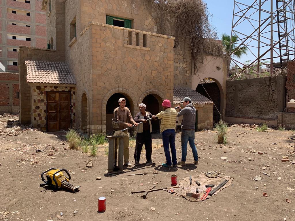 Sediment coring, Cairo, Egypt