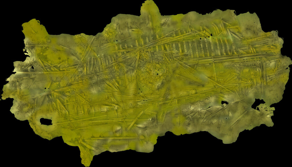 Orthophoto of the shipwreck