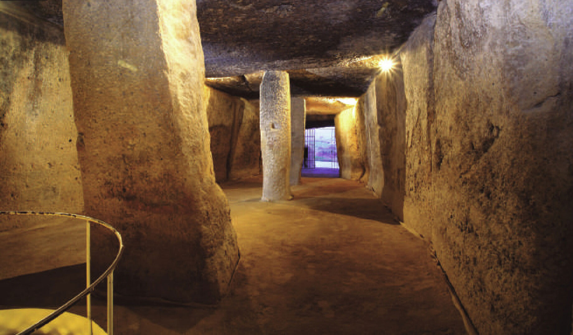 Interior of Menga dolmen