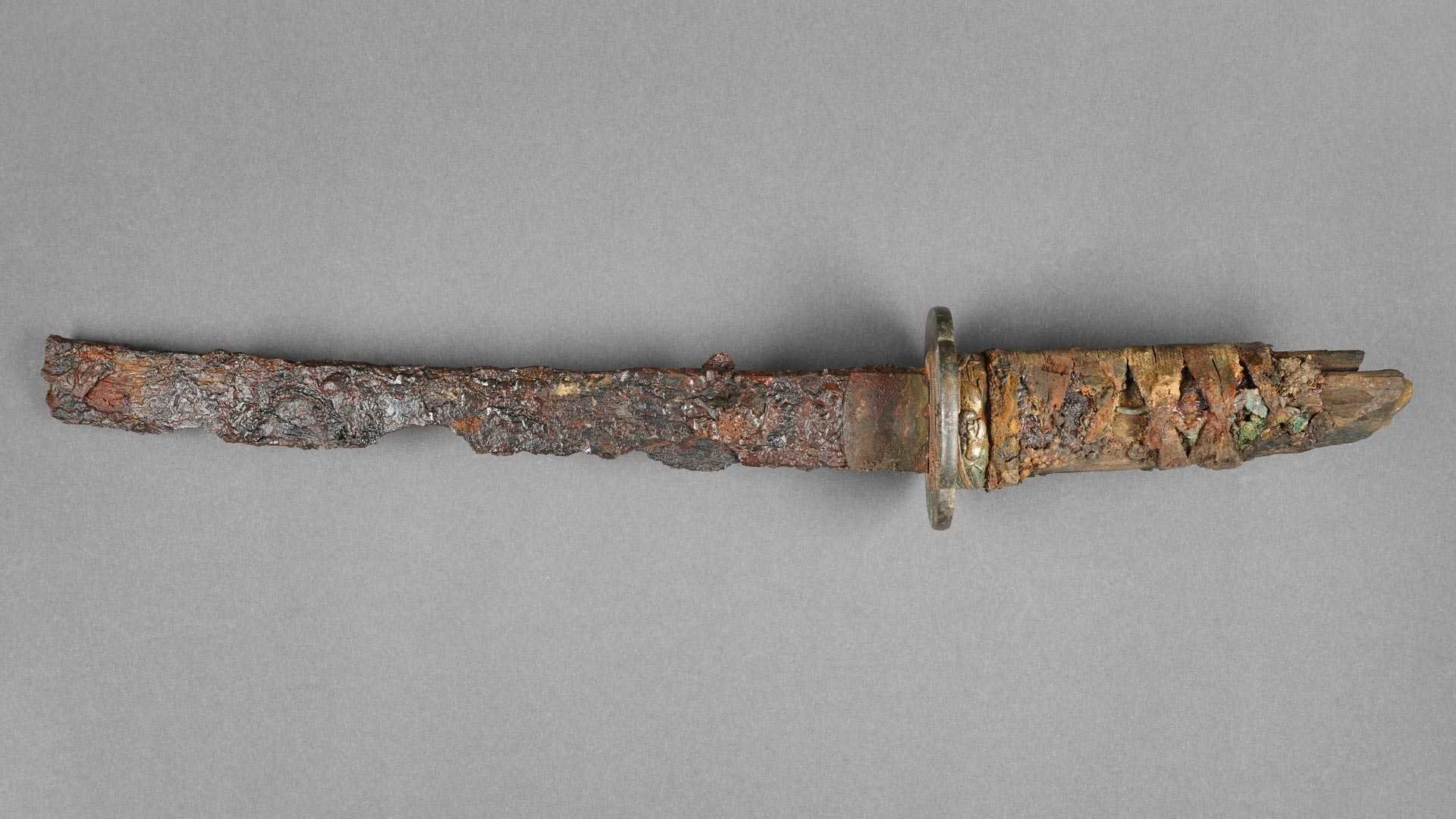 Wakizashi sword after restoration