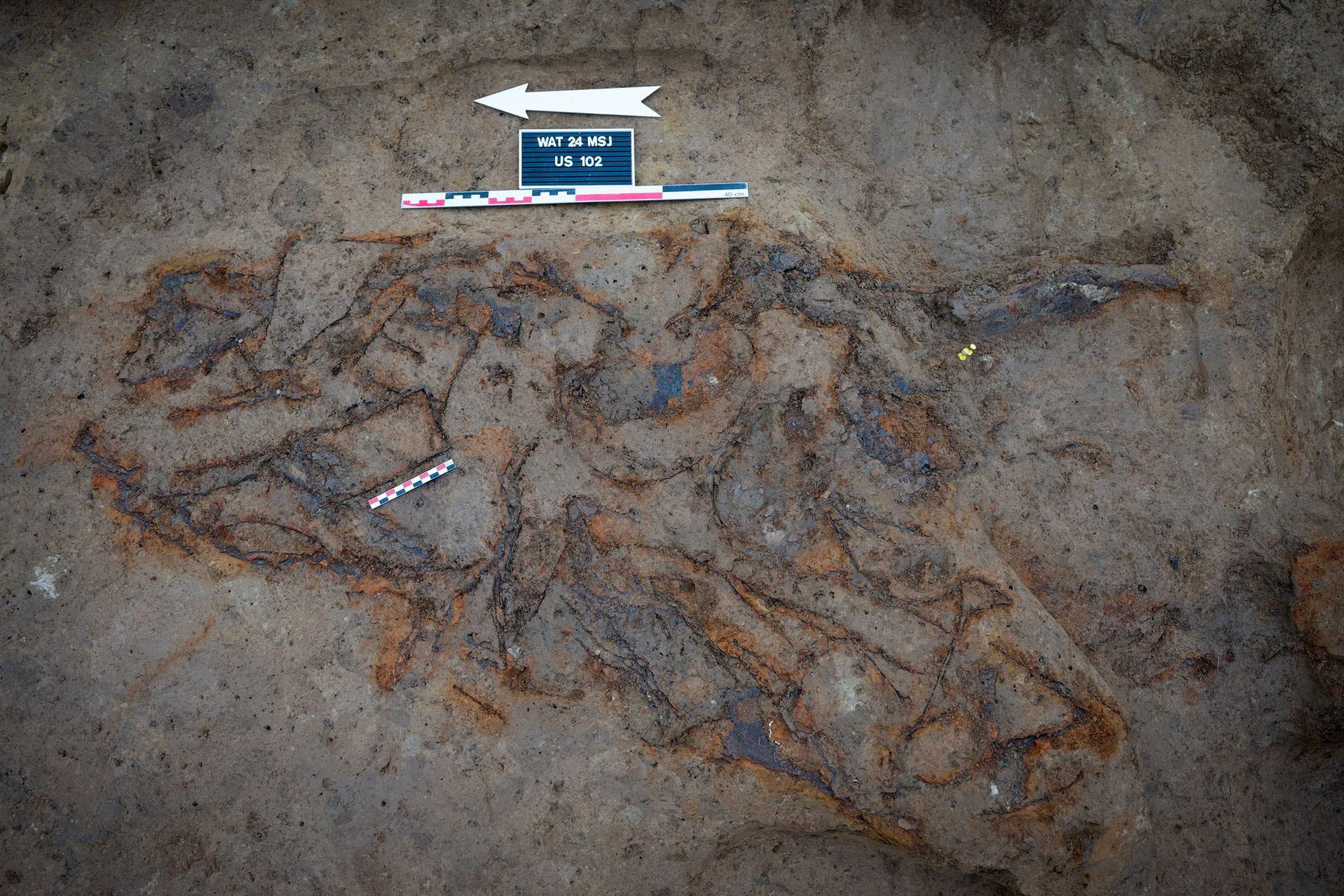 Trench excavation, Mont-Saint-Jean, Belgium