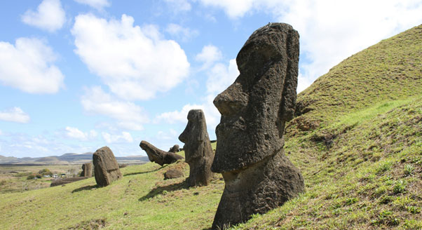 Moai on Easter Island