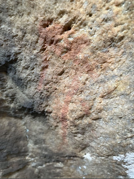 Rock art at Oakhurst rock shelter in South Africa