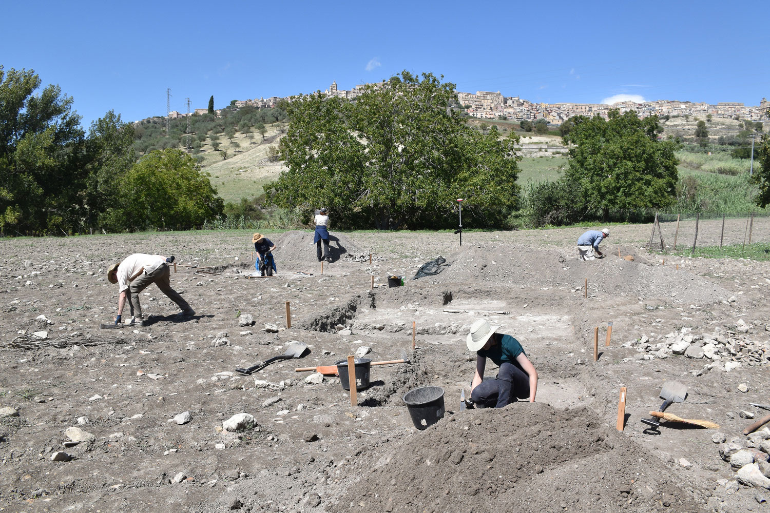 Excavation of a Roman villa near Vizzini, Sicily