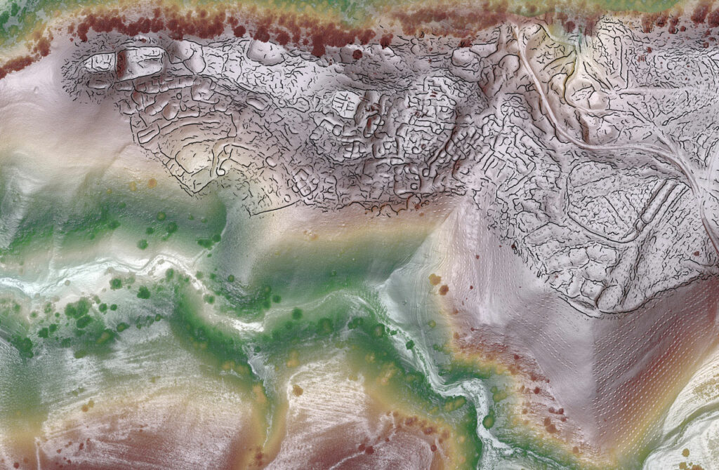 Composite lidar view of Tugunbulak, Uzbekistan