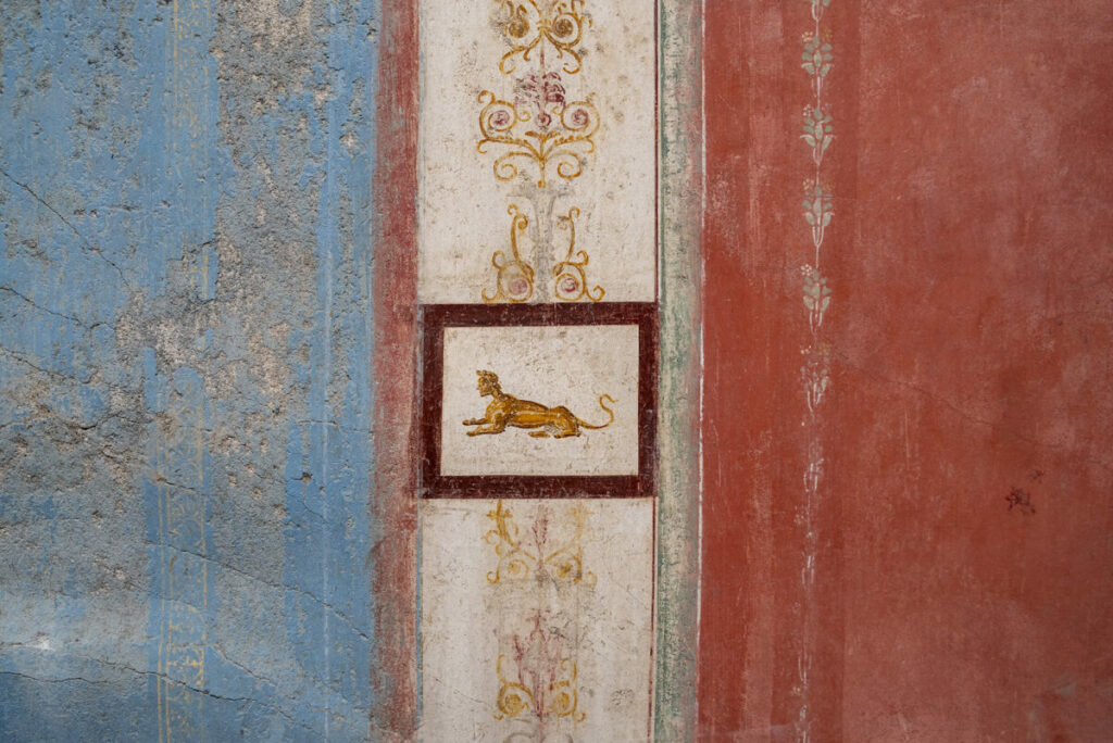 Wall painting from the House of Phaedra, Pompeii, Italy