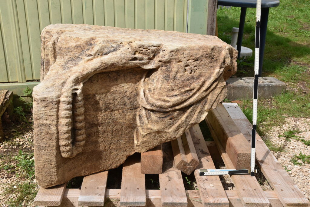 Relief block from votive monument, Hechingen-Stein, Germany