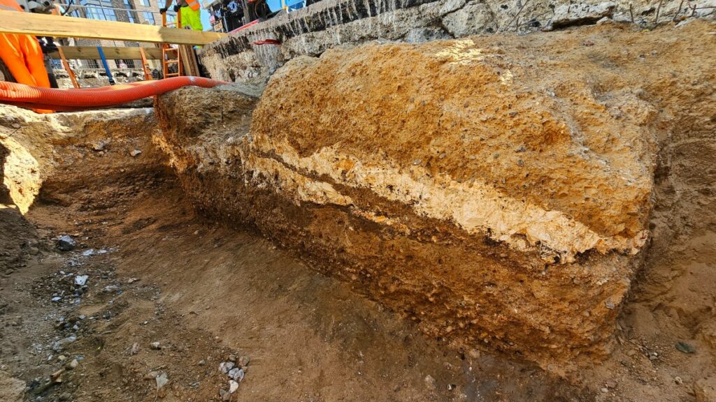 Section of Roman road, London, England