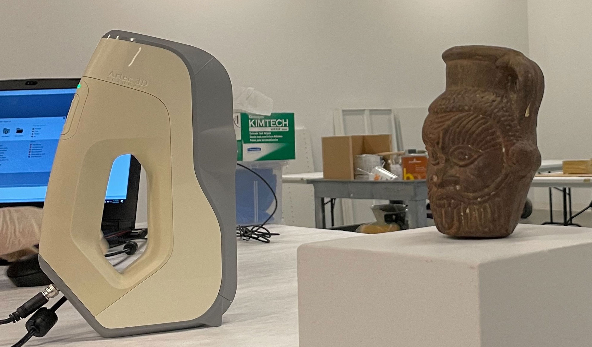 University of South Florida scholar Davide Tanasi of scanned the Egyptian Bes mug used in the study to create a 3-D replica of the artifact