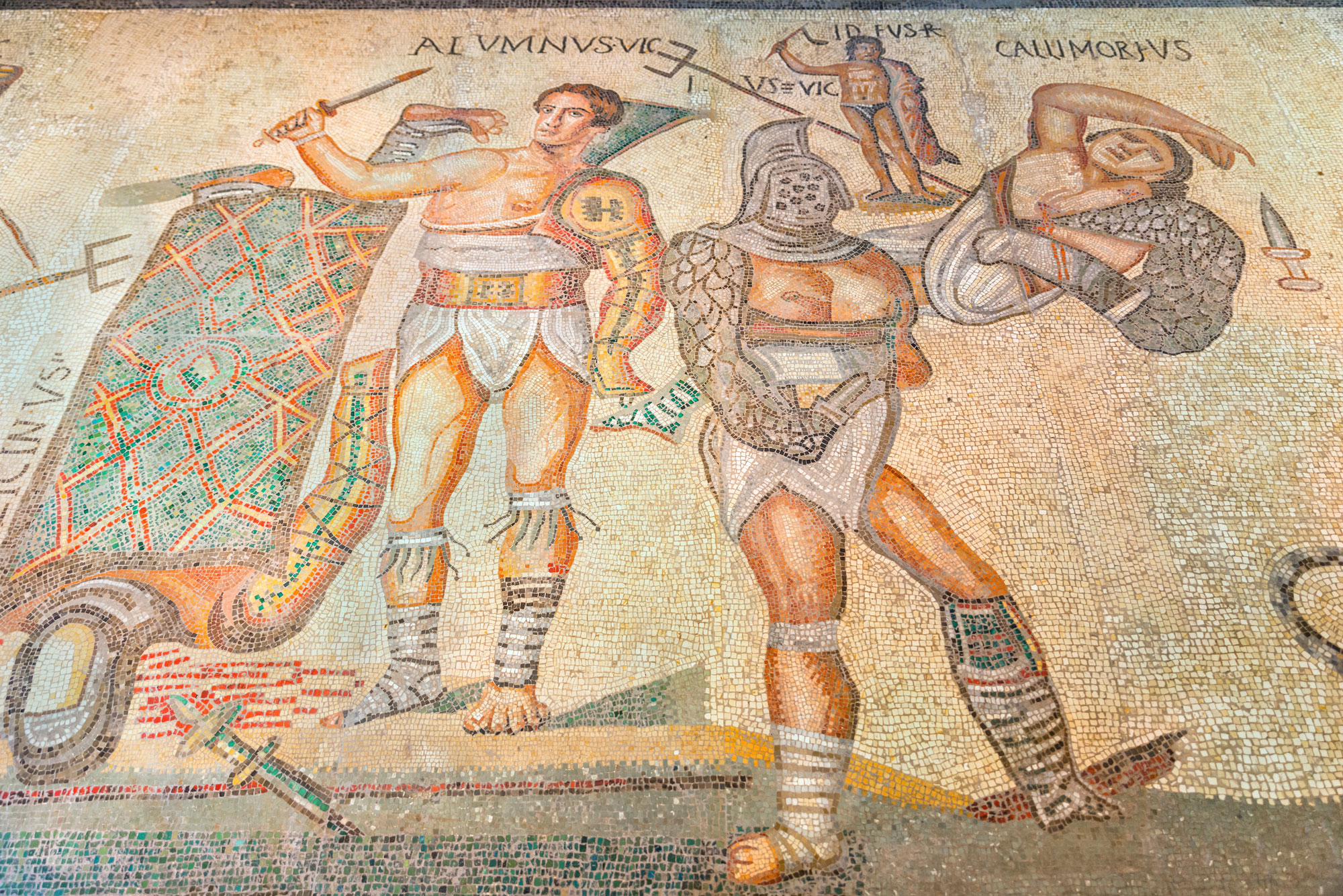 Gladiator mosaic