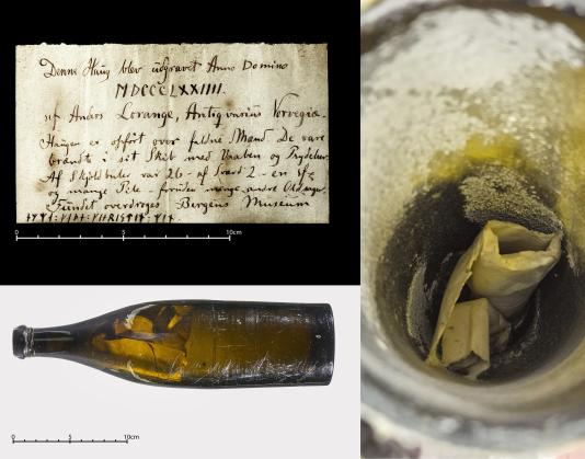 Archaeologist's letter found in bottle