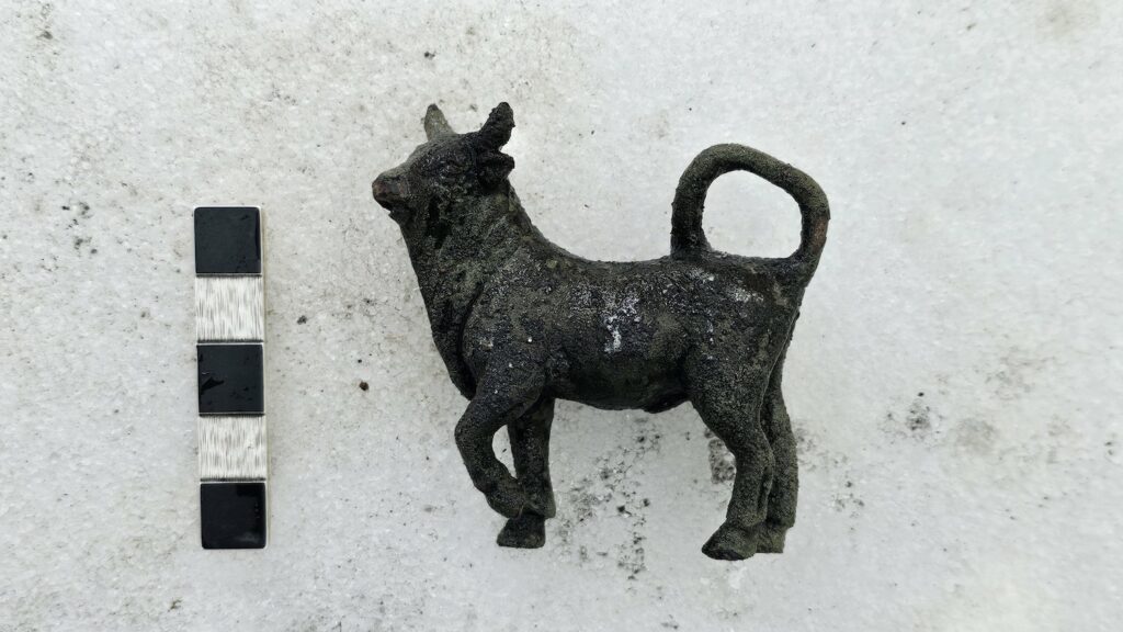 Bull statuette, San Casciano dei Bagni, Italy