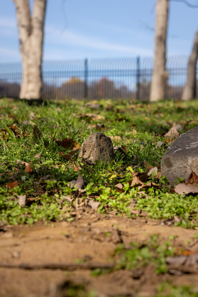 Grave marker in the enslaved cemetery, The Hermitage, Tennessee