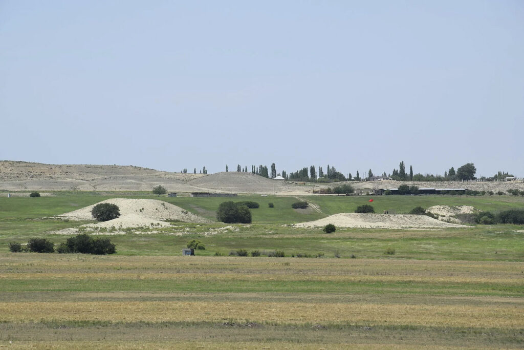 Kurgans in western Azerbaijan