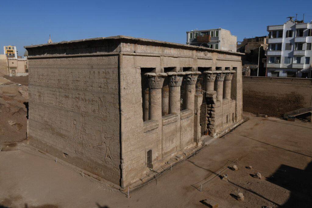 Entrance hall of a temple dedicated to the creator god Khnum, Esna, Egypt