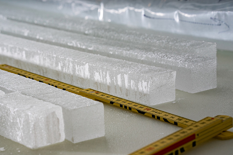 Longitudinal ice core samples