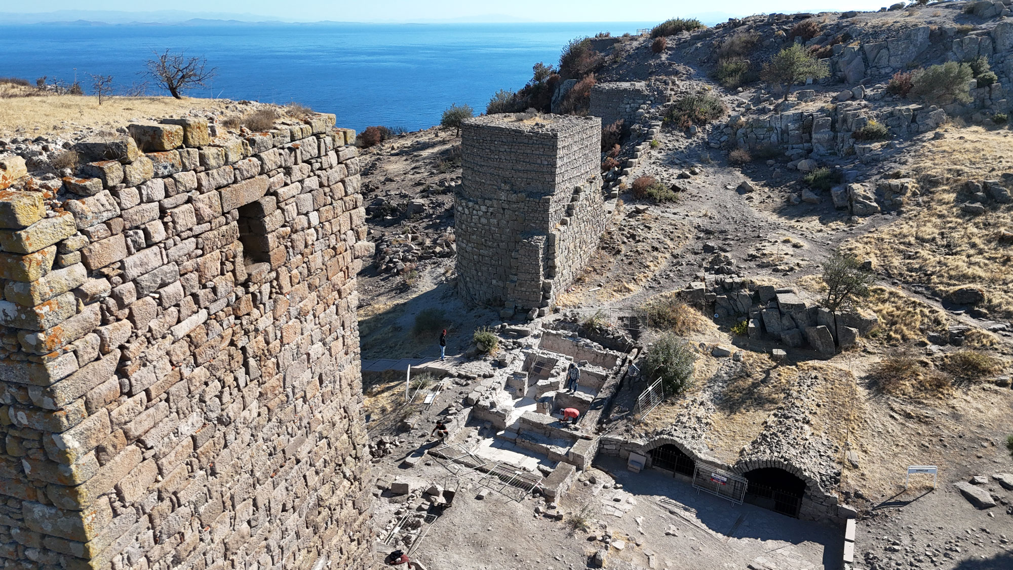 Bathhouse excavation, Assos, Turkey