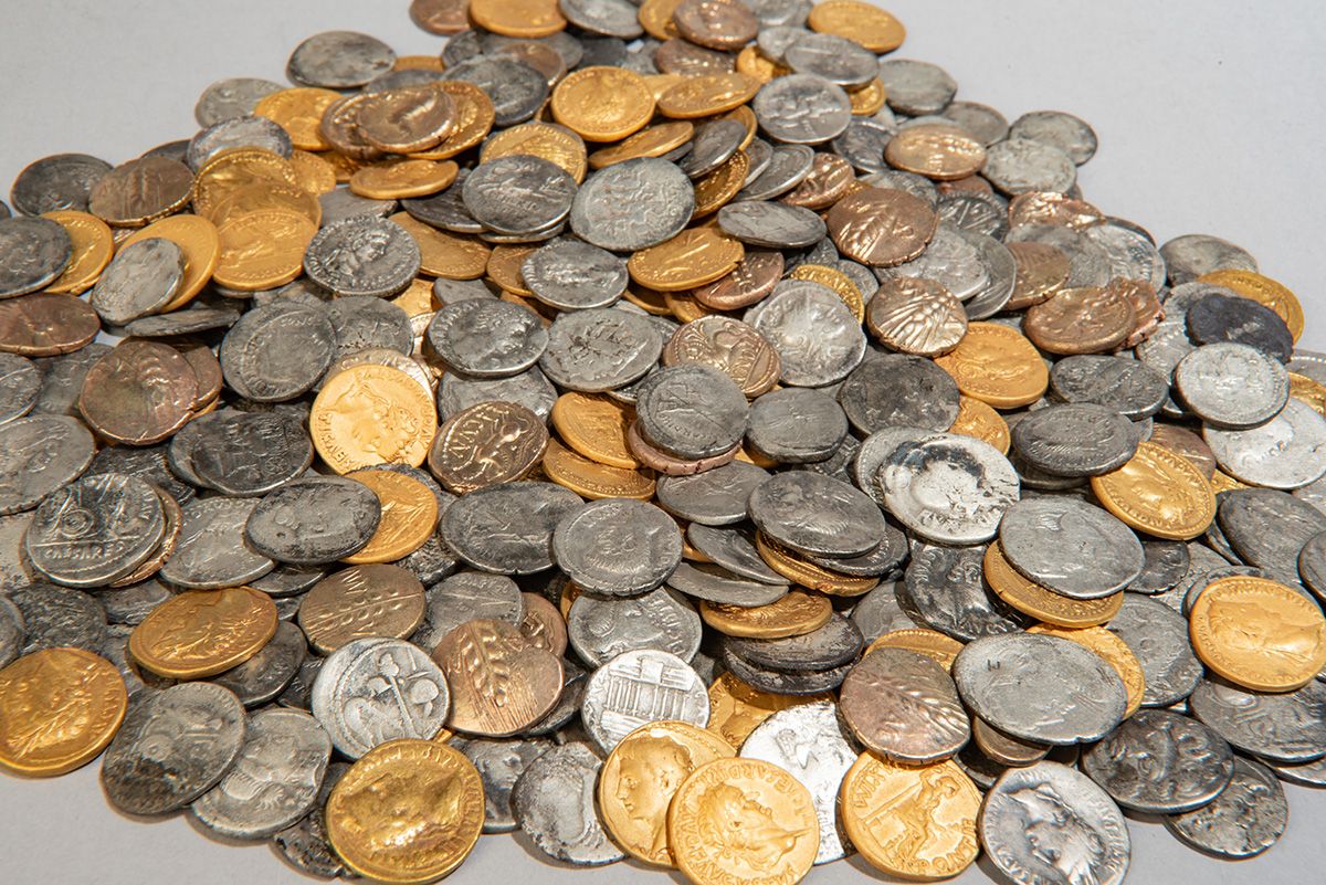 British and Roman coins found in Bunnik, The Netherlands