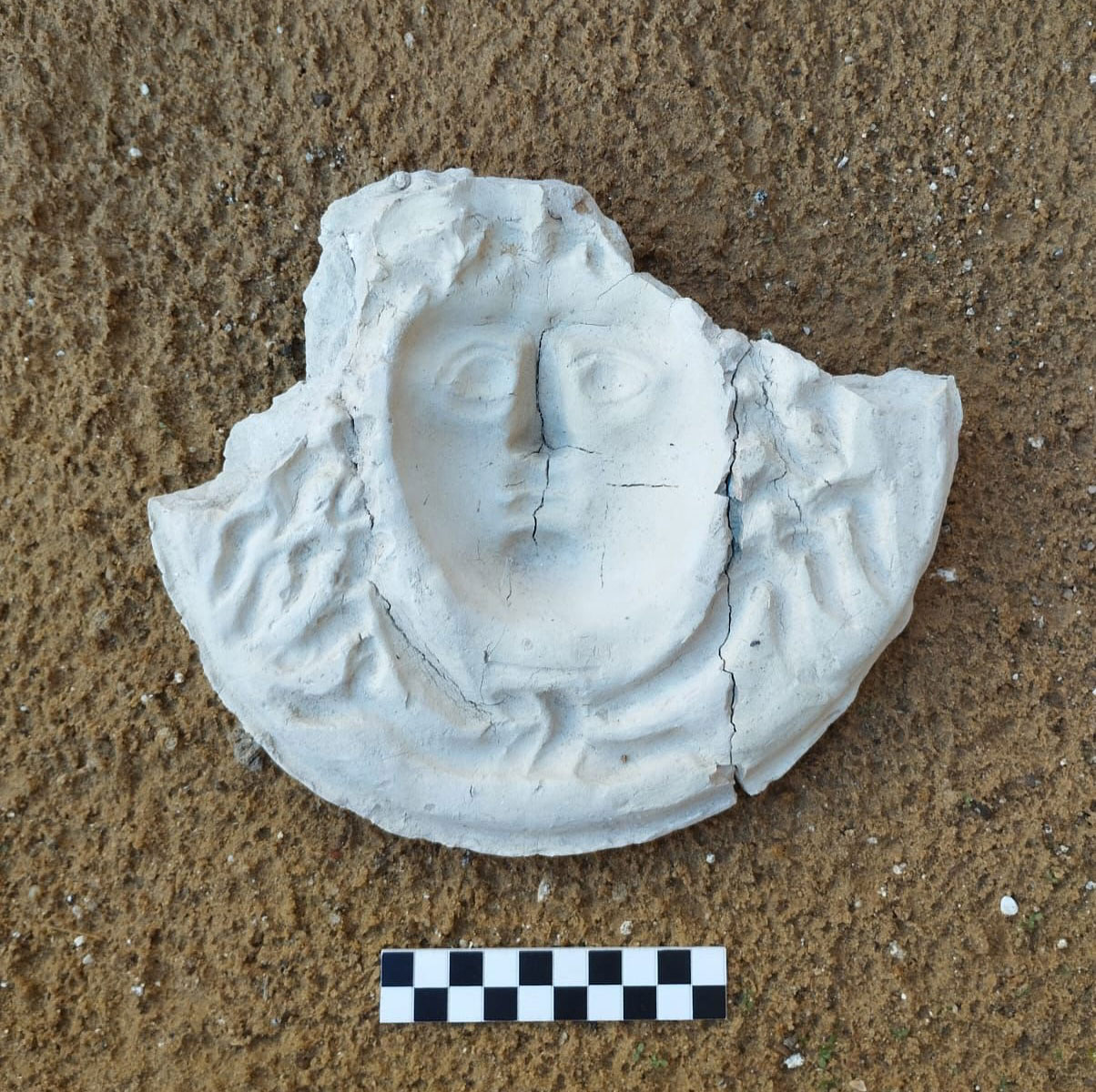 Roman mask mold, Finziade, Sicily