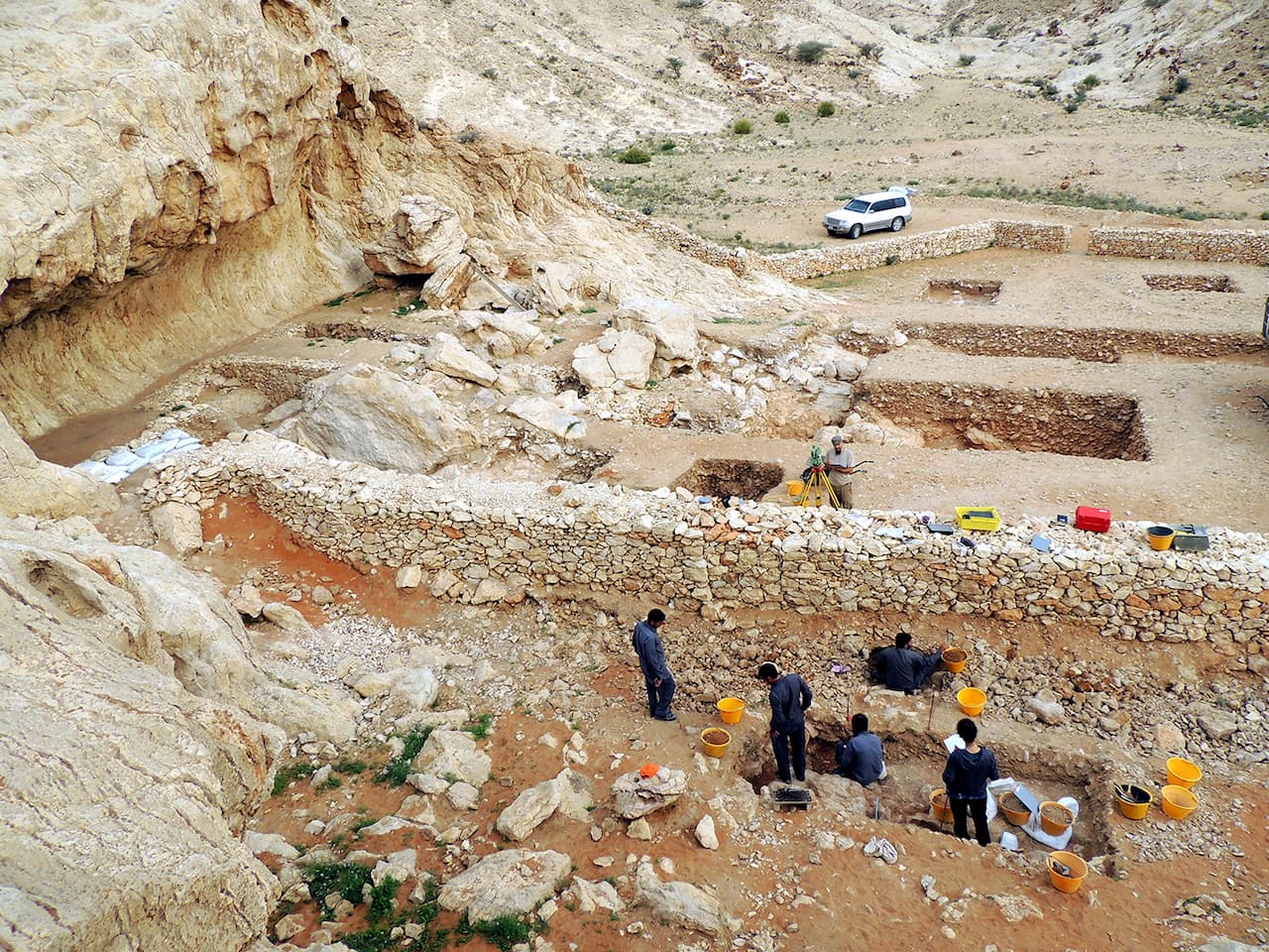 Excavation at Jebel Faya, Emirate of Sharjah, United Arab Emirates