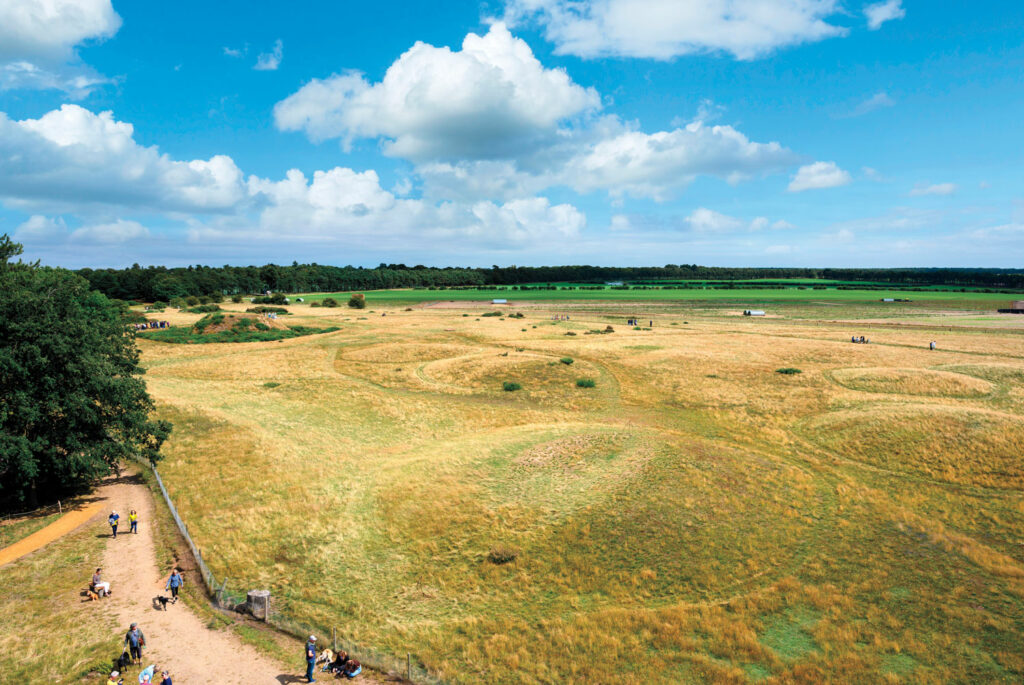 Mounds at Sutton Hoo, England