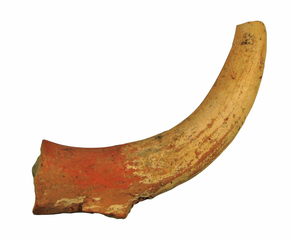 Terracotta bull horn