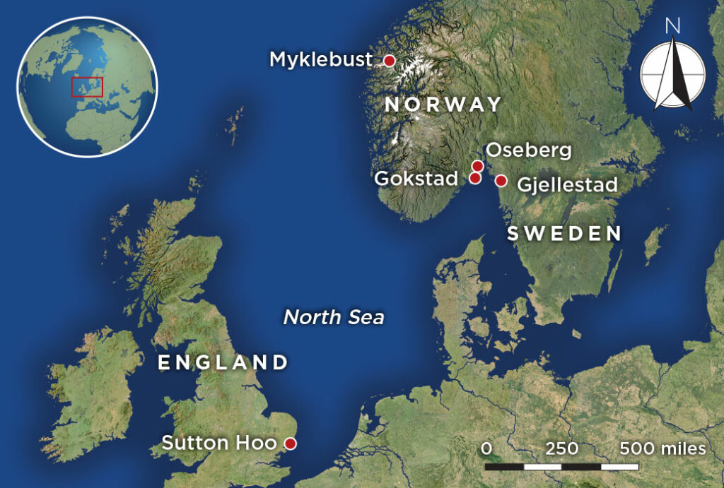 Map of Viking sites
