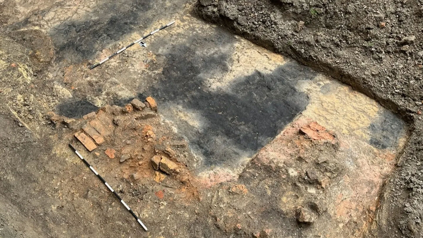 Brick kiln on campus of William & Mary, Williamsburg, Virginia