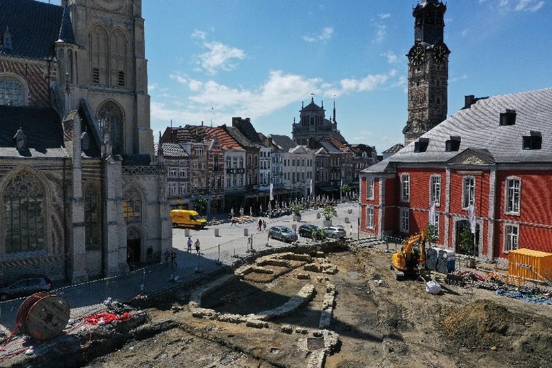 Excavations at the Groenmarkt, Sint-Truiden, Belgium