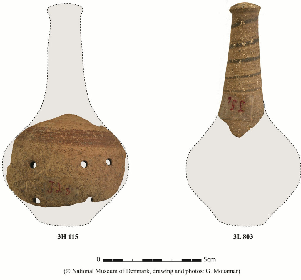 Baby rattle fragments