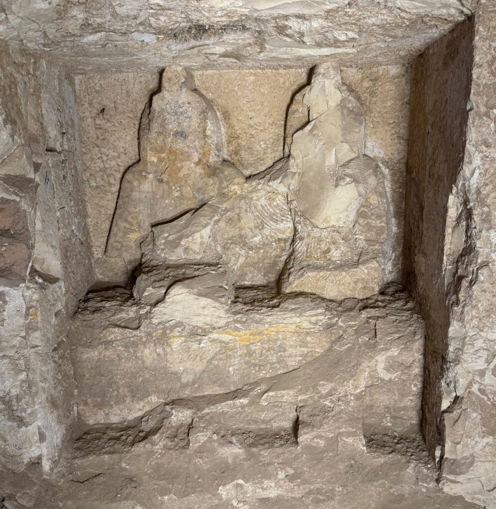 Carved niche in tomb of Amun-Mes, Al-Asasif, Egypt