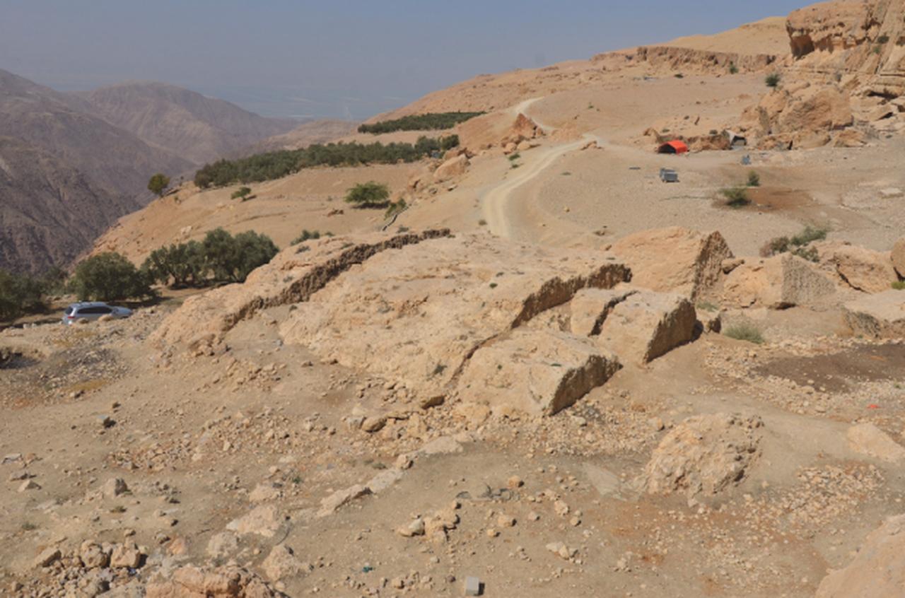 Possible site of ancient Tharais, El-'Iraq, Jordan
