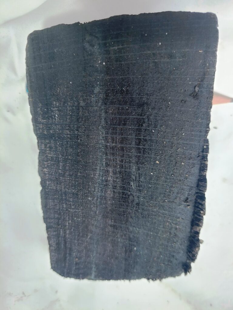Dried out block of wood