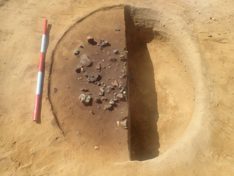 Large Neolithic pit excavated at Sizewell C, Suffolk, England